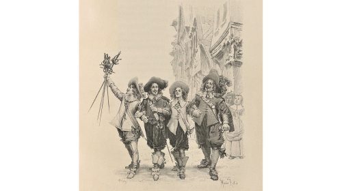 D’Artagnan und die drei Musketiere, Illustration von 1894