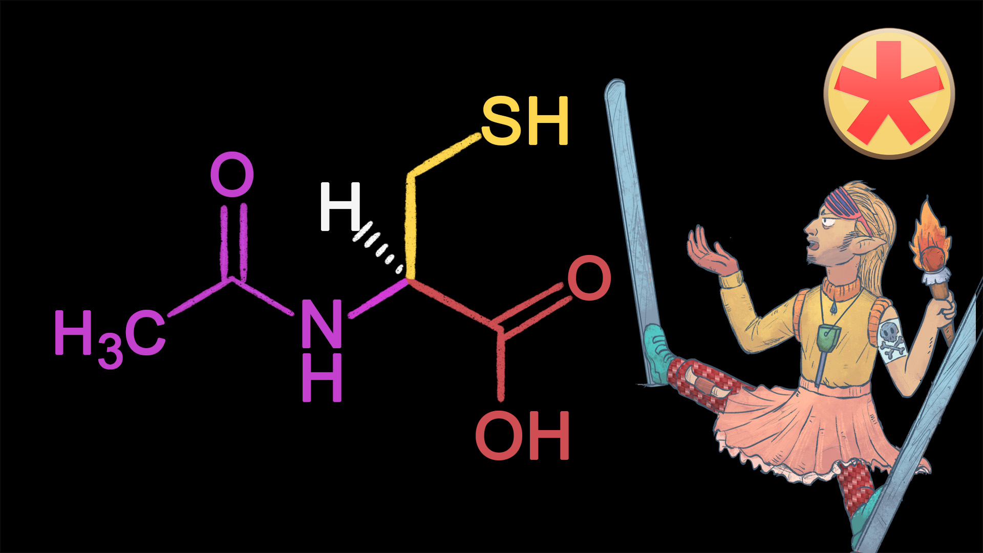 Acetylcystein Strukturformel